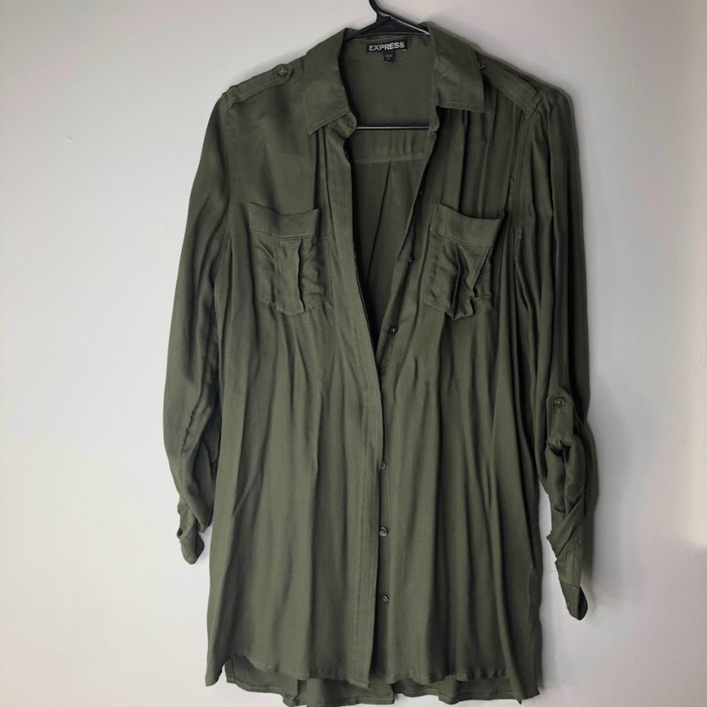 Express Lightweight Rayon Button Down shirt